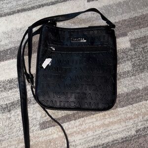 Nautica Embossed Black Crossbody Bag